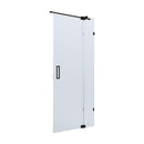 BELLA VISTA KENDRA FRAMELESS OVERLAPPED FRONT ONLY SHOWER SCREEN BLACK