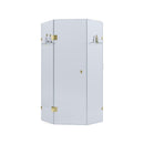 BELLA VISTA FRAMELESS DIAMOND CORNER SHOWER SCREEN FRENCH GOLD