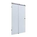 BELLA VISTA VICTORIA FRAMELESS SLIDING FRONT ONLY SHOWER SCREEN GUN METAL