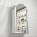 AULIC CANTERBURY MATTE WHITE LED SHAVING CABINET 900MM