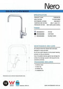 NERO DOLCE Square Shape Kitchen Mixer