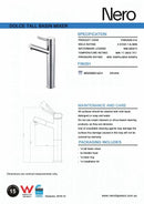 Nero DOLCE Tall Baisin Mixer Angel Spout - Chrome