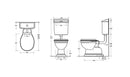 JOHNSON SUISSE COLONIAL FEATURE TOILET GLOSS WHITE