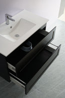 CETO FREMANTLE MATTE BLACK 900MM SINGLE BOWL WALL HUNG VANITY