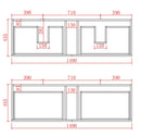 CETO FREMANTLE MATTE WHITE 1500MM SINGLE BOWL WALL HUNG VANITY