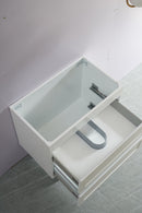 CETO FREMANTLE MATTE WHITE 750MM SINGLE BOWL WALL HUNG VANITY