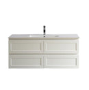 CETO FREMANTLE MATTE WHITE 1200MM SINGLE BOWL WALL HUNG VANITY