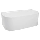 JOHNSON SUISSE VENEZIA WALL FACED FREESTANDING BATH GLOSS WHITE 1660MM