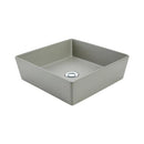 JOHNSON SUISSE VENEZIA SQUARE COUNTER TOP BASIN ASH 380MM