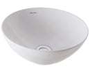 JOHNSON SUISSE VENEZIA ROUND BOWL COUNTER TOP BASIN WHITE 350MM