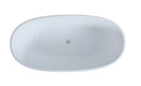 POSEIDON STELLA FREE STANDING BATHTUB GLOSS WHITE (AVAILABLE IN 1500MM AND 1700MM)