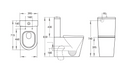 POSEIDON AVERY BTW TOILET SUITE GLOSS WHITE