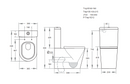 POSEIDON KASEY BACK TO WALL TOILET SUITE GLOSS WHITE