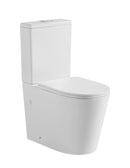 POSEIDON AVIS RIMLESS BACK TO WALL TOILET SUITE GLOSS WHITE