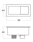 POSEIDON ROLA SHORT PROJECTION TOILET SUITE GLOSS WHITE
