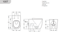 POSEIDON VEDA WALL FACED FLOOR PAN GLOSS WHITE