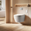 LAFEME SESTO SMART TOILET WALL HUNG PACKAGE W/ AUTOFLUSH GLOSS WHITE