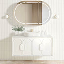OTTI LAGUNA SATIN WHITE 1200MM SINGLE BOWL WALL HUNG VANITY