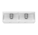 OTTI LAGUNA SATIN WHITE 1500MM DOUBLE BOWL WALL HUNG VANITY