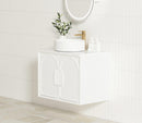 OTTI LAGUNA SATIN WHITE 600MM SINGLE BOWL WALL HUNG VANITY