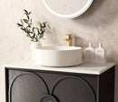 OTTI LAGUNA BLACK AMERICAN OAK 750MM SINGLE BOWL WALL HUNG VANITY