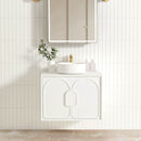 OTTI LAGUNA SATIN WHITE 750MM SINGLE BOWL WALL HUNG VANITY