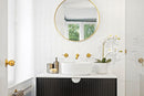 OTTI MARLO MATTE BLACK 900MM SINGLE BOWL WALL HUNG VANITY
