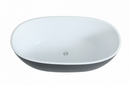POSEIDON STELLA FREE STANDING BATHTUB MATTE BLACK AND MATTE WHITE 1700MM