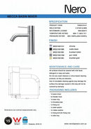 NERO MECCA Basin Mixer