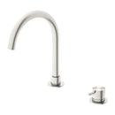 NERO MECCA Hob Basin Mixer Round Swivel Spout
