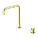 MECCA Hob Basin Mixer Square Swivel Spout