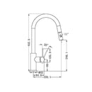 NERO MECCA Pull-Out Sink Mixer with Vegie spray function
