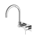 NERO MECCA Wall Basin/Bath  Mixer Swivel Spout - Handle Down
