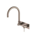 NERO MECCA Wall Basin/Bath  Mixer Swivel Spout - Handle Down