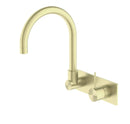 Nero MECCA Wall Basin/Bath Mixer Swivel Spout - Handle Up