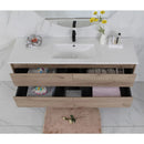 Aulic Max Timber Look Wall Hung Vanity 1500mm Single Bowls