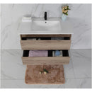 Aulic Max Timber Look Wall Hung Vanity 1500mm Single Bowls