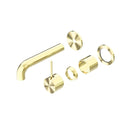 NERO Mecca Wall Basin/Bath Mixer Seperate Back Plate Handle up Trim Kits Only
