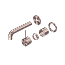 NERO Mecca Wall Basin/Bath Mixer Seperate Back Plate Handle up Trim Kits Only