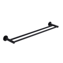 Bella Vista Mica Matte Black Double Towel Rail - 600mm