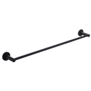 Bella Vista Mica Matte Black Single Towel Rail - 600mm