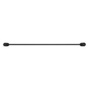 Bella Vista Mica Fluted Matte Black Double Towel Rail - 800mm