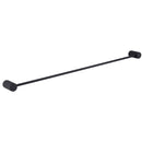 Bella Vista Mica Fluted Matte Black Single Towel Rail - 800mm