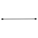 Bella Vista Mica Fluted Matte Black Single Towel Rail - 800mm