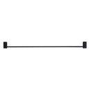 Bella Vista Mica Fluted Matte Black Single Towel Rail - 800mm
