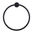 Bella Vista Mica Fluted Matte Black Towel Ring