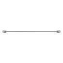 Bella Vista Mica Fluted Brushed Nickel Double Towel Rail - 800mm