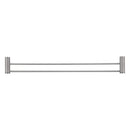 Bella Vista Mica Fluted Brushed Nickel Double Towel Rail - 800mm