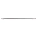 Bella Vista Mica Fluted Brushed Nickel Single Towel Rail - 800mm
