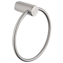 Bella Vista Mica Fluted Brushed Nickel Towel Ring